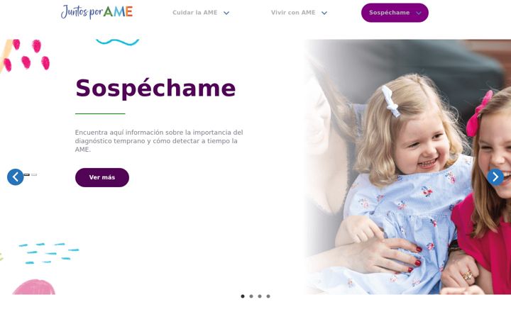 Screenshot of juntosporlaame.com.co