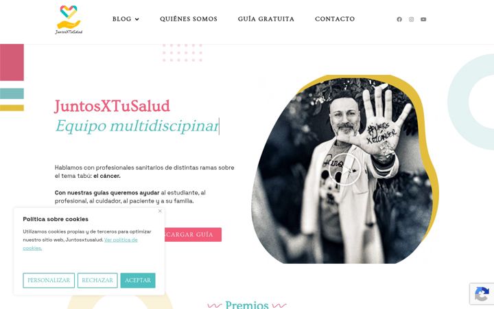 Screenshot of juntosxtusalud.com