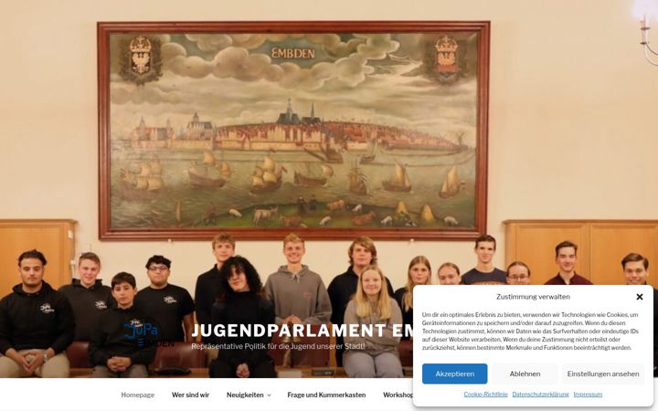 Screenshot of jupa-emden.de