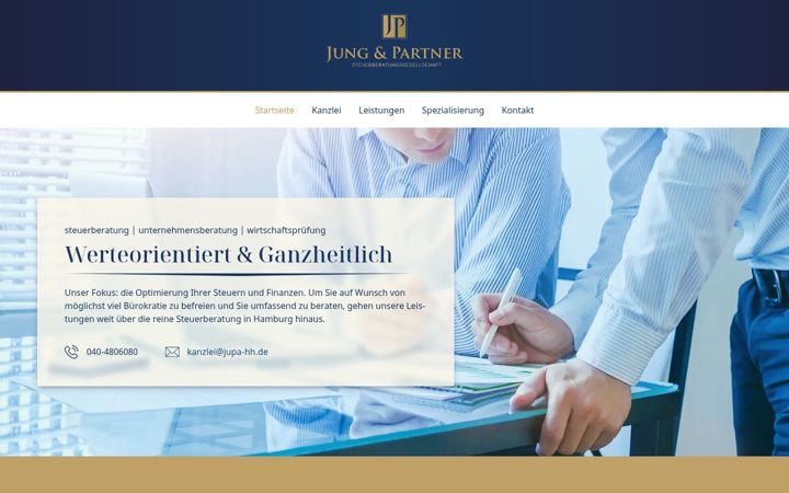 Screenshot of jupa-hh.de