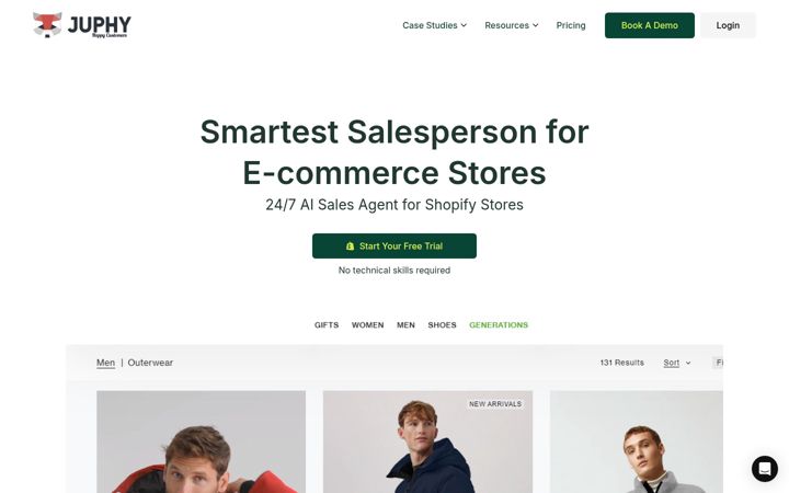 Screenshot of juphy.com