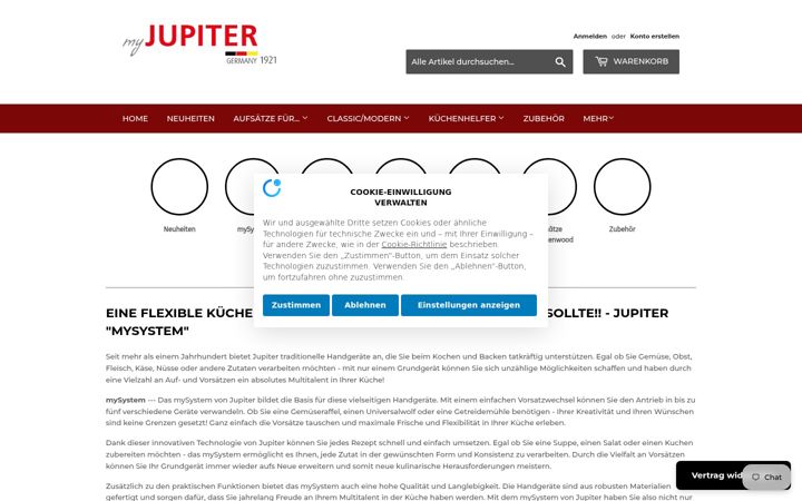 Screenshot of jupiter-markenshop.de