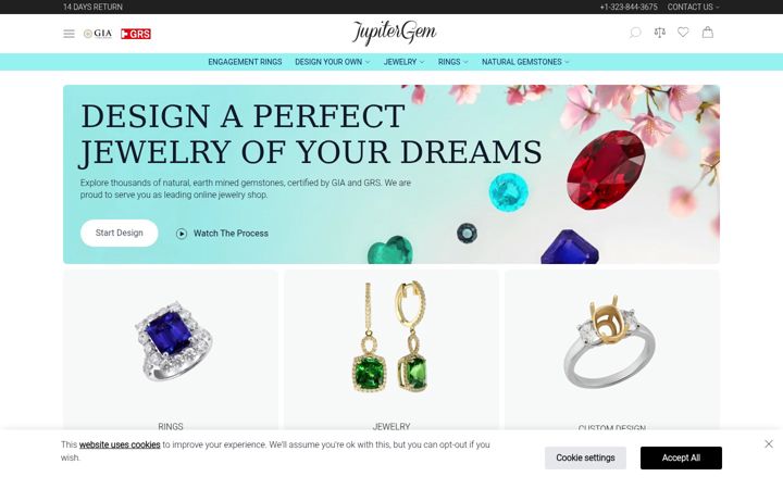 Screenshot of jupitergem.com