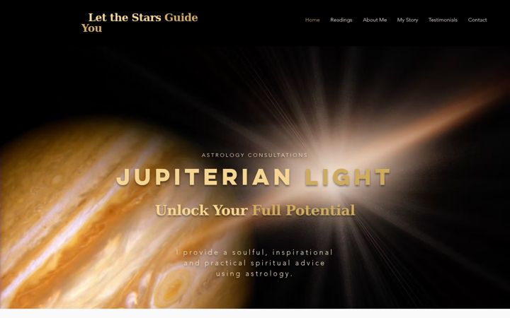 Screenshot of jupiterianlight.com