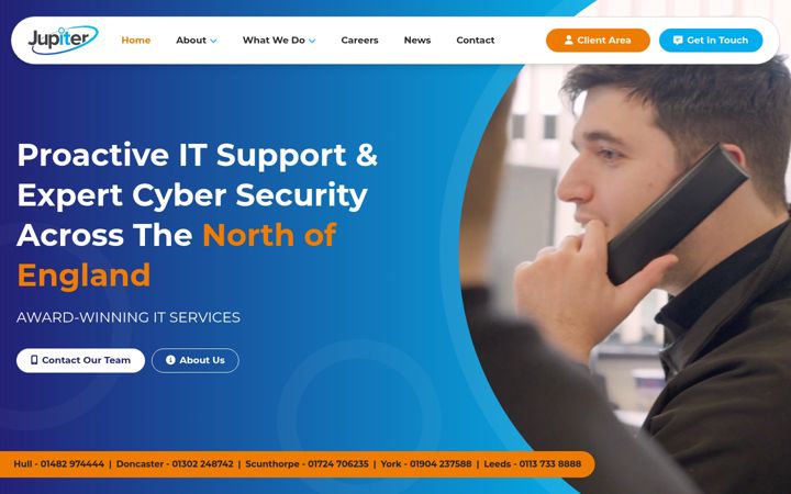 Screenshot of jupiterit.co.uk