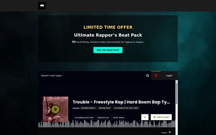 Screenshot of jupitersoundz.com