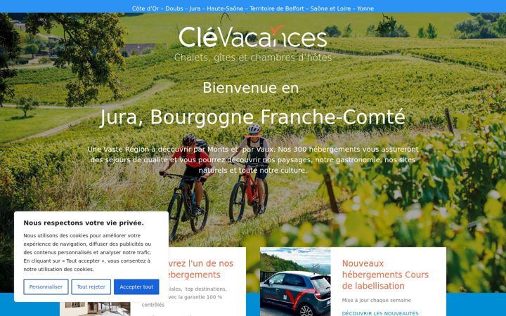 Screenshot of jura-bfc-vacances.com