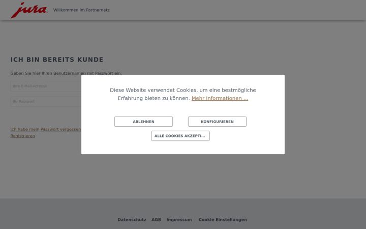 Screenshot of jura-partner.de
