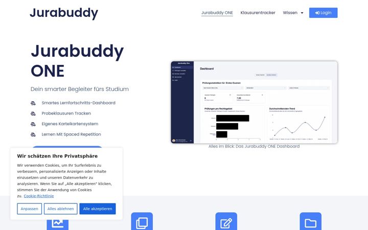 Screenshot of jurabuddy.de