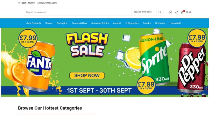 Screenshot of juradelivery.com