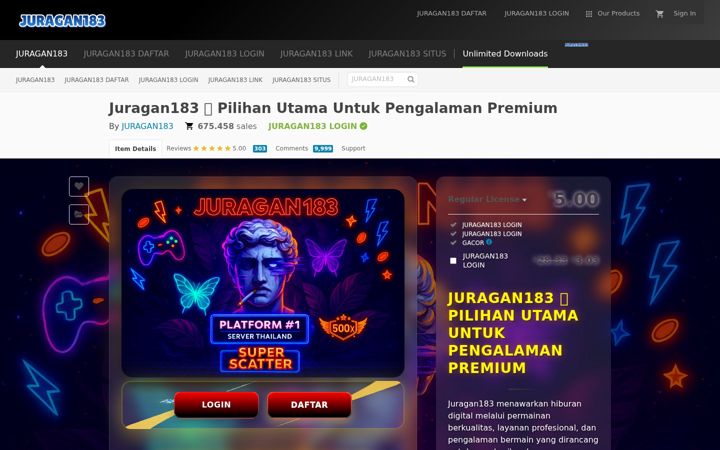 Screenshot of juragan183s.org