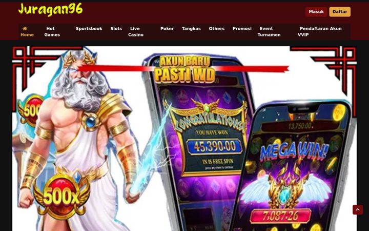 Screenshot of juragan96slot.com