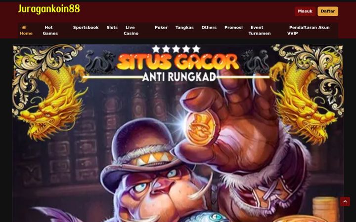 Screenshot of juragankoin88.com