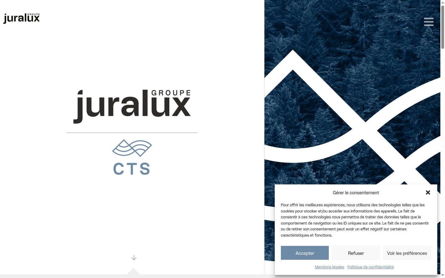 Screenshot tal-banner tal-kunsens muri qabel kwalunkwe interazzjoni