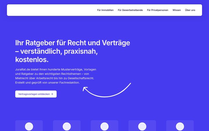 Screenshot of jurarat.de