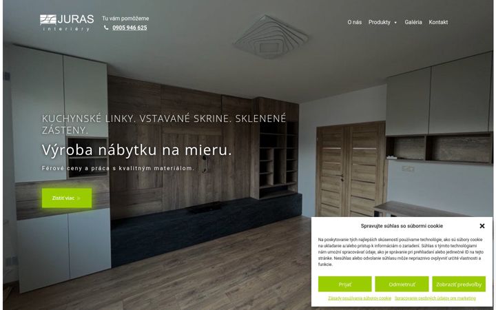 Screenshot of jurasinteriery.sk