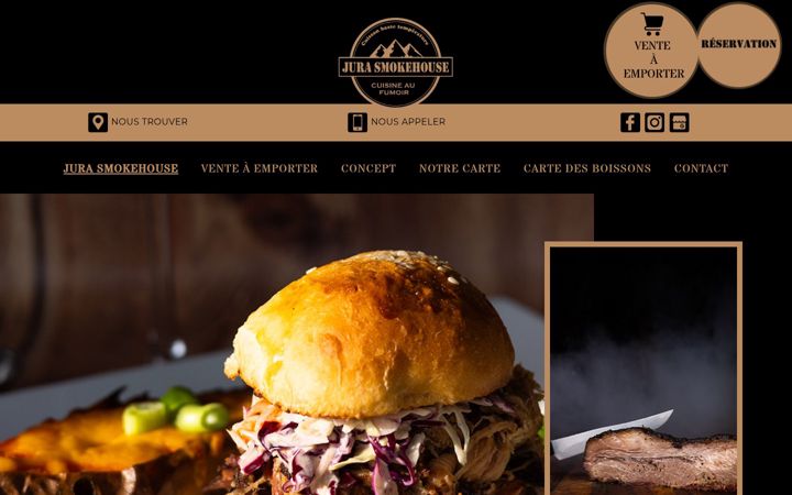 Screenshot of jurasmokehouse.fr