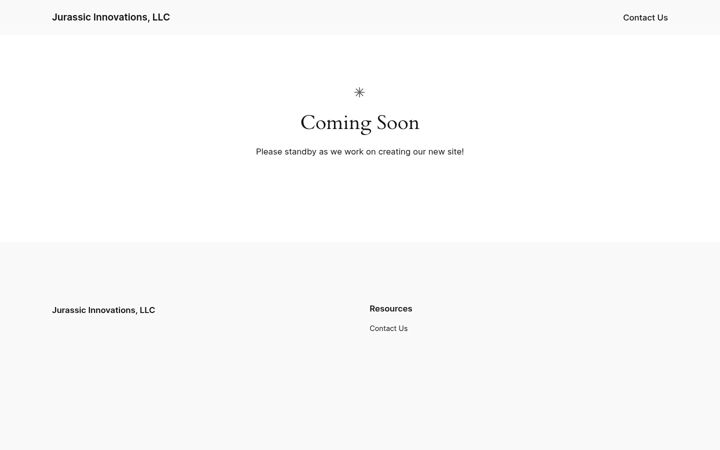 Screenshot of jurassicinnovations.com