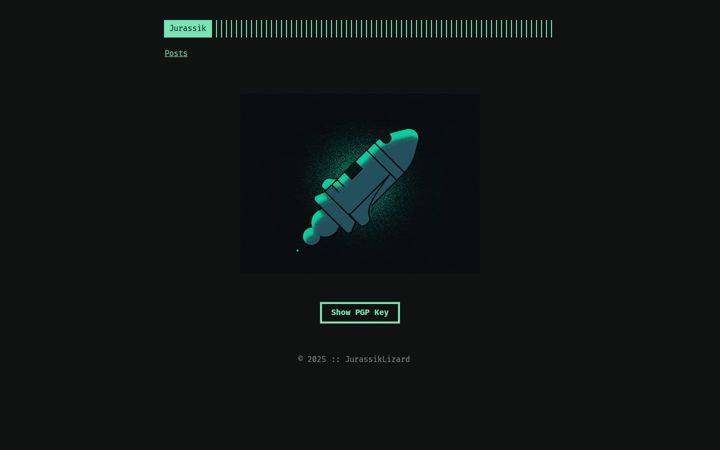 Screenshot of jurassiklizard.me