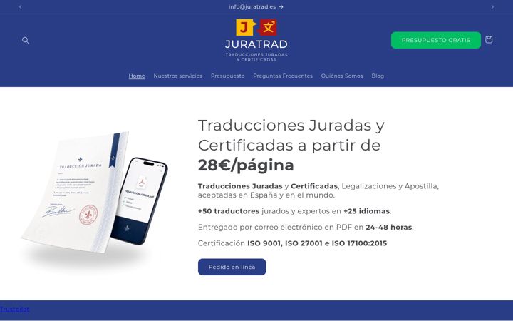 Screenshot of juratrad.es