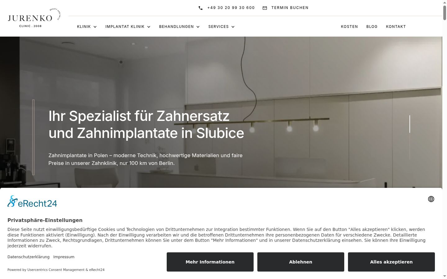 Snímka obrazovky banera súhlasu zobrazeného pred akoukoľvek interakciou