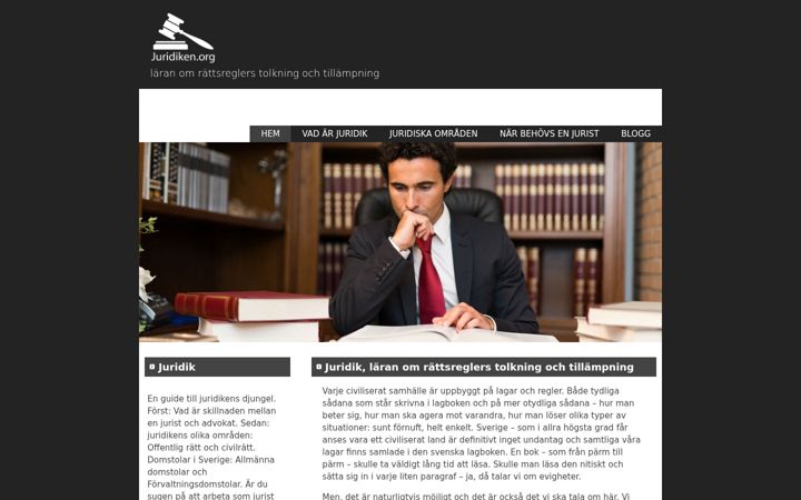 Screenshot of juridiken.org