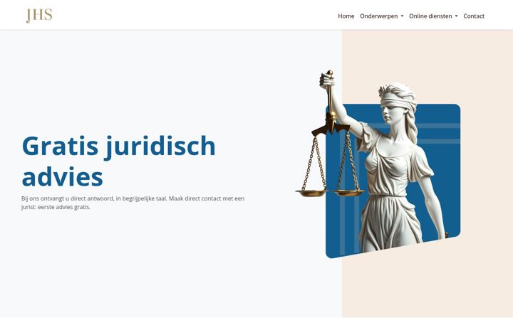 Screenshot of juridischehulpsu.com