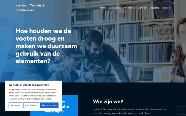 Screenshot of juridischtechnischbouwadvies.nl