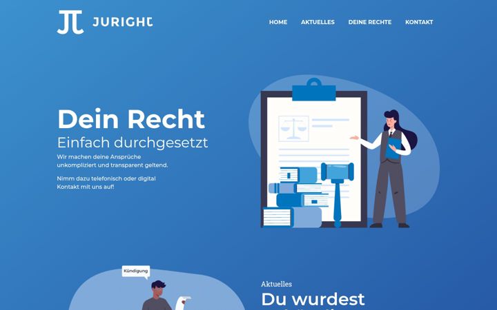 Screenshot von juright.de