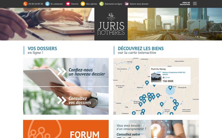 Screenshot of juris.notaires.fr