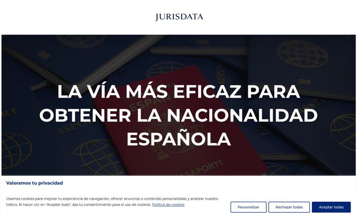 Screenshot of jurisdata.es