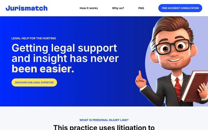 Screenshot of jurismatch.com