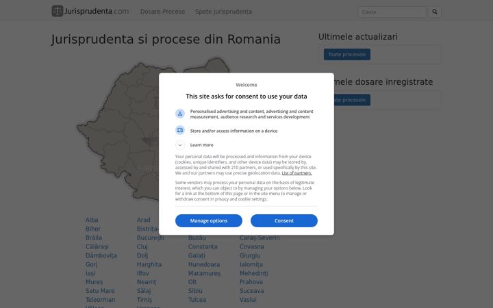 Screenshot of jurisprudenta.com