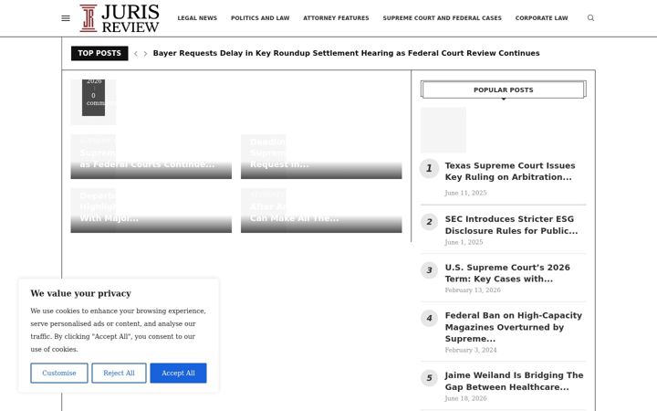 Screenshot of jurisreview.com