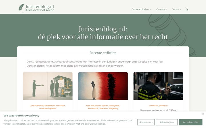 Screenshot of juristenblog.nl