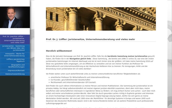 Snímek obrazovky juristenwitze.com