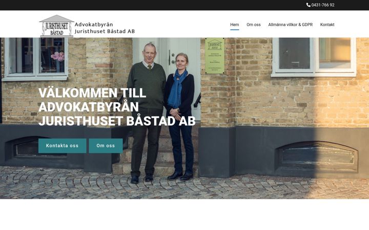 Screenshot of juristhusetbastad.se