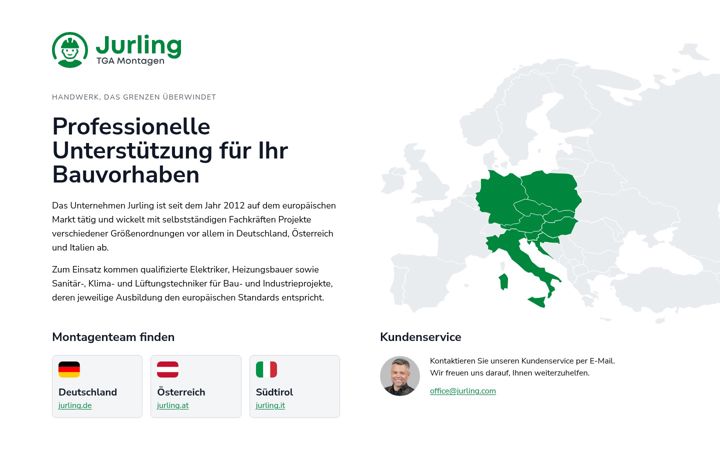 Screenshot of jurling.com