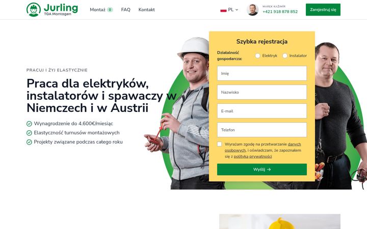Screenshot of jurling.pl