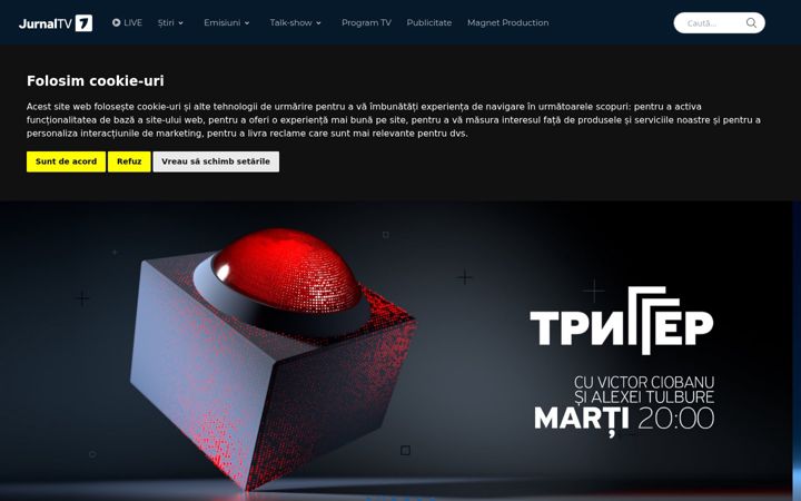 Screenshot of jurnaltv.md