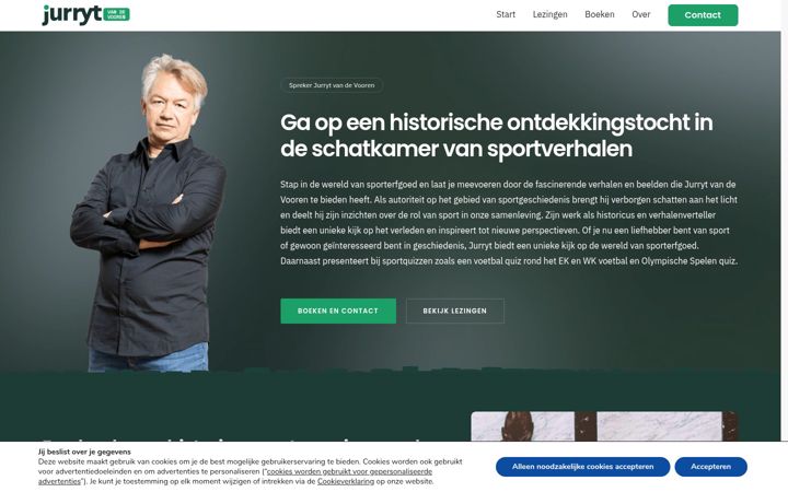 Screenshot of jurrytvandevooren.nl