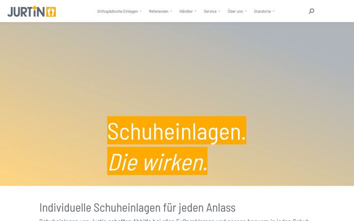 Screenshot of jurtin.at