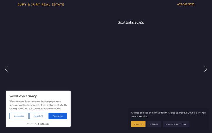 Screenshot of juryrealestate.com