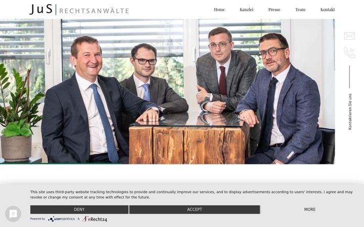 Screenshot of jus-recht.at