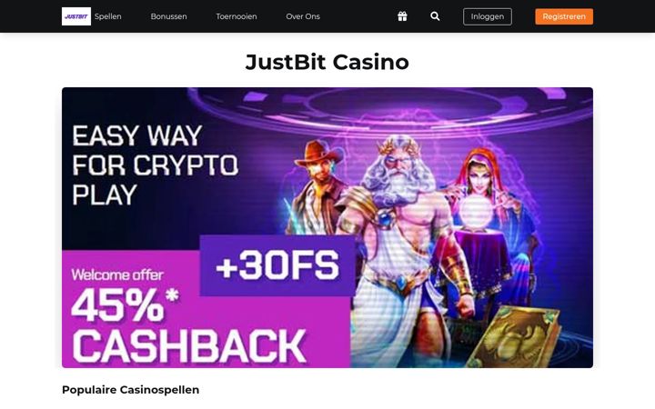 Screenshot of jusbitcasinonetherlands.nl