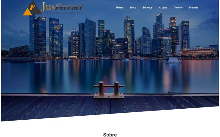 Screenshot of jusferrari.com.br
