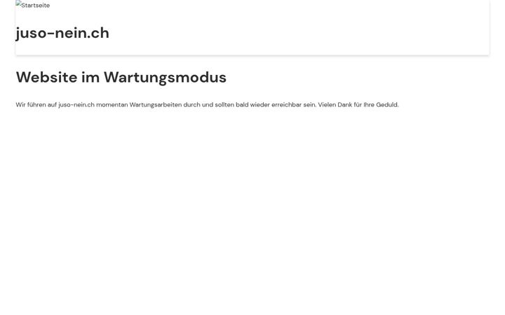 Skærmbillede af juso-nein.ch