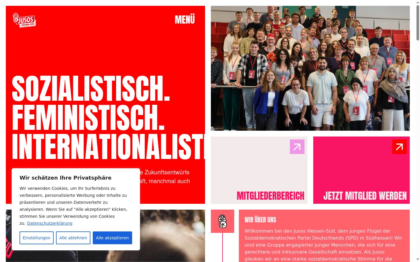 Screenshot tal-banner tal-kunsens muri qabel kwalunkwe interazzjoni