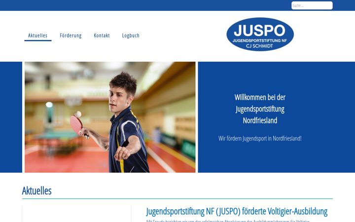 Screenshot of juspo.de