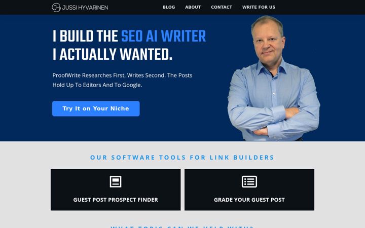 Screenshot of jussihyvarinen.com